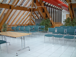 Shot of tables and chairs