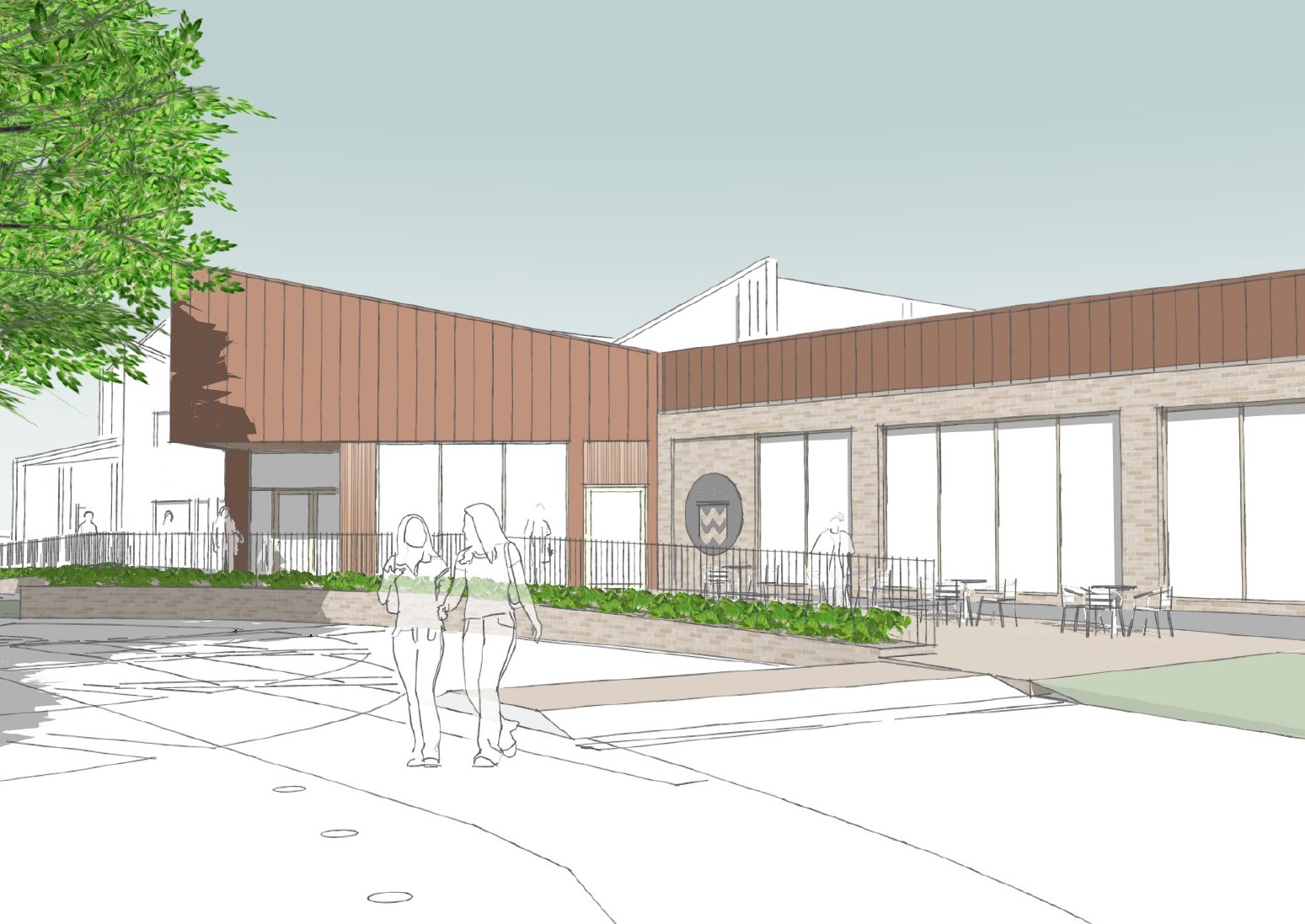 Artist impression of Droitwich Leisure Centre