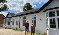 Two owners outside of the Sergeants Mess Community Hub