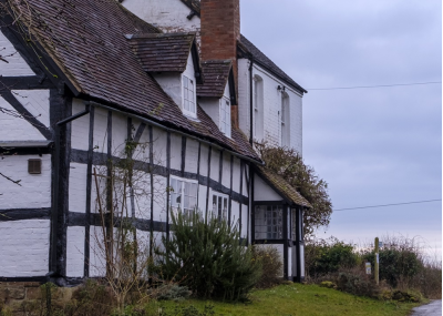 A Tudor style cottage