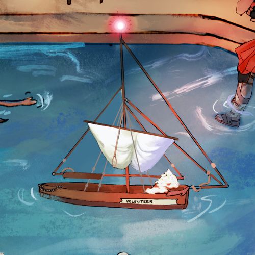 Illustration of The Severn Trow boat