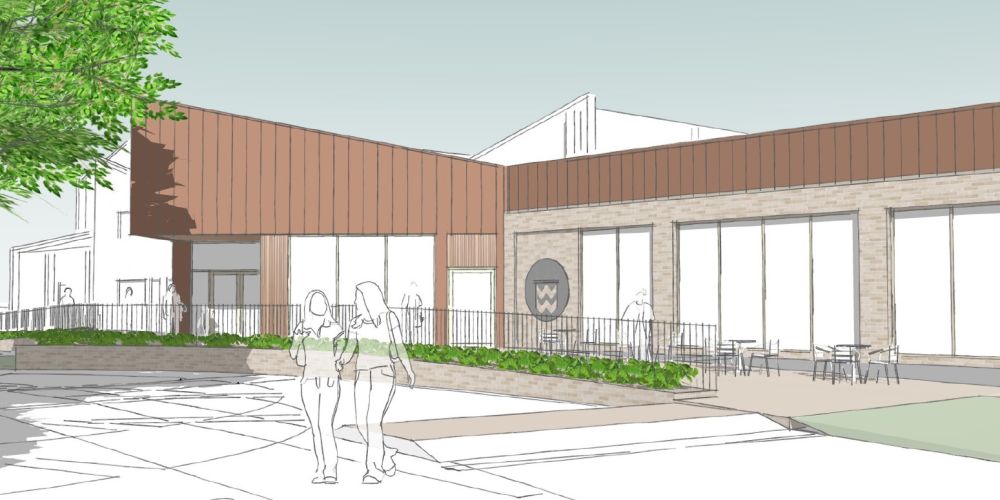 Artist impression of Droitwich Leisure Centre